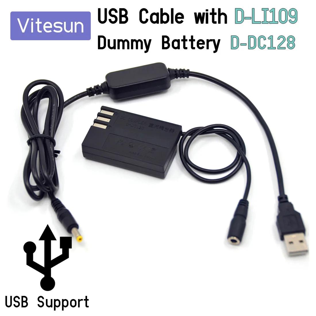 Vitesun ͸ USB ̺   D-LI109 K-AC128  ͸ D-DC128, Ź K-70 K-50 K-30 K-R K-2 K-S1 K-S2, 5V